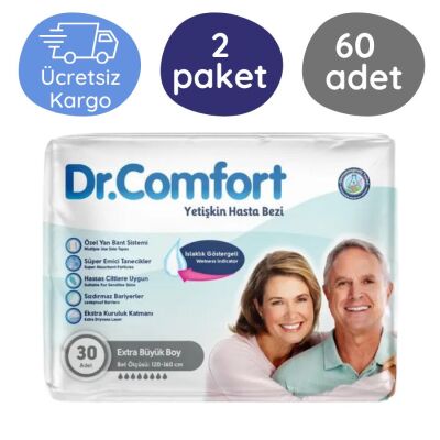 Dr.Comfort Belbantlı Hasta Bezi Ekstra Büyük (XL) 30'lu 60 Adet - 1