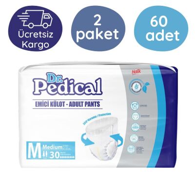 Dr.Pedical Emici Külot Hasta Bezi Orta Boy(M) 30'lu 60 Adet - 1