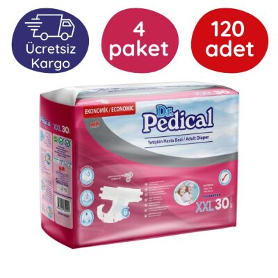 Dr.Pedical Tekstil Yüzeyli Hasta Bezi 2 Ekstra Büyük Boy(XXL) 30'lu 120 Adet - 1