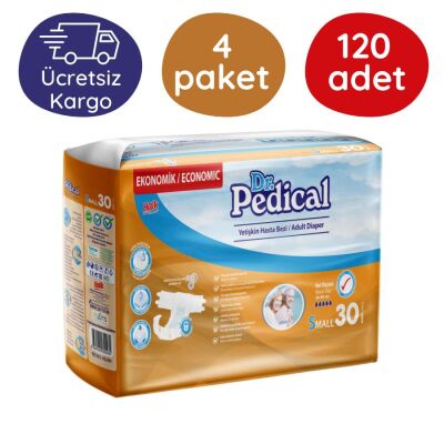 Dr.Pedical Tekstil Yüzeyli Hasta Bezi Küçük Boy(S) 30'lu 120 Adet - 1