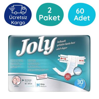 Joly Belbantlı Hasta Bezi Medium (Orta Boy) 60 Adet - 1