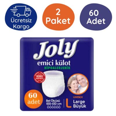 Joly Emici Külot Hasta Bezi Large (Büyük Boy) 30'lu 60 Adet - 1