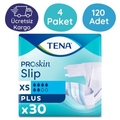 Tena 6 Damla Proskin Slip Plus Belbantlı Hasta Bezi Ekstra Küçük(XS) 30'lu 120 Adet - 1