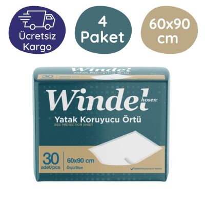 Windelhosen Yatak Koruyucu Örtü (60x90 cm) 30'lu 4 Paket - 1